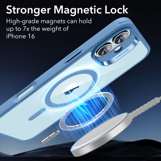 MagSafe-skal för Apple iPhone 16, ESR, Classic Hybrid, Transparent Blå