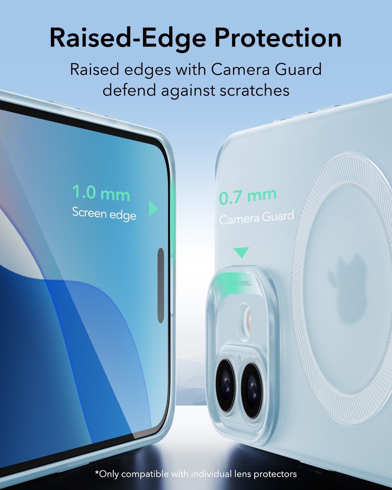 MagSafe-skal för Apple iPhone 16, ESR, Zero, Satinblå