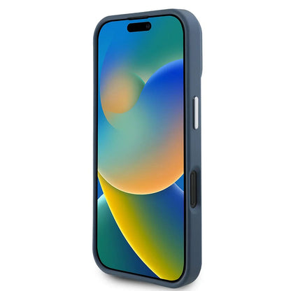 MagSafe-skal för Apple iPhone 16, Guess, Grained Triangle Logo, Svart