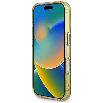 MagSafe-skal för Apple iPhone 16, Guess, IML Glitter 4G Circle Triangle, Brun