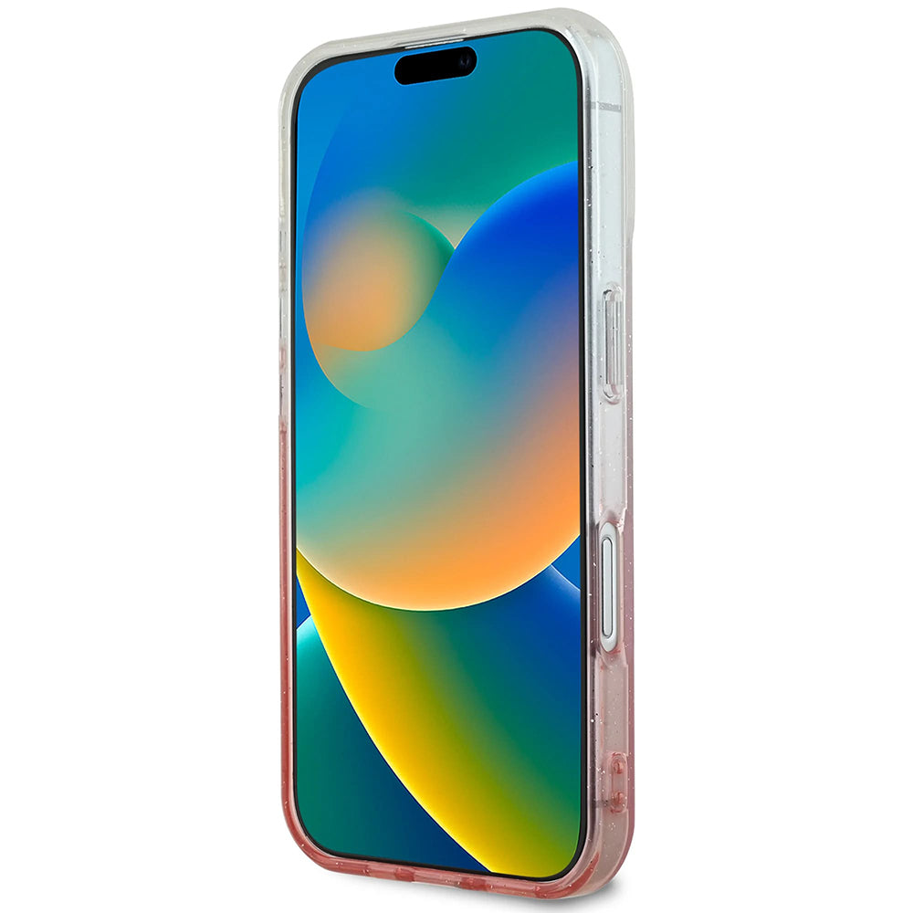 MagSafe-skal för Apple iPhone 16, Guess, IML Glitter Gradient, Brun