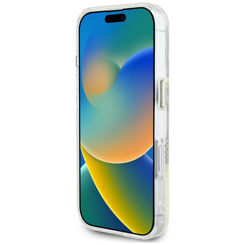 MagSafe-skal för Apple iPhone 16, Guess, IML Metal Colored Circle, Vit