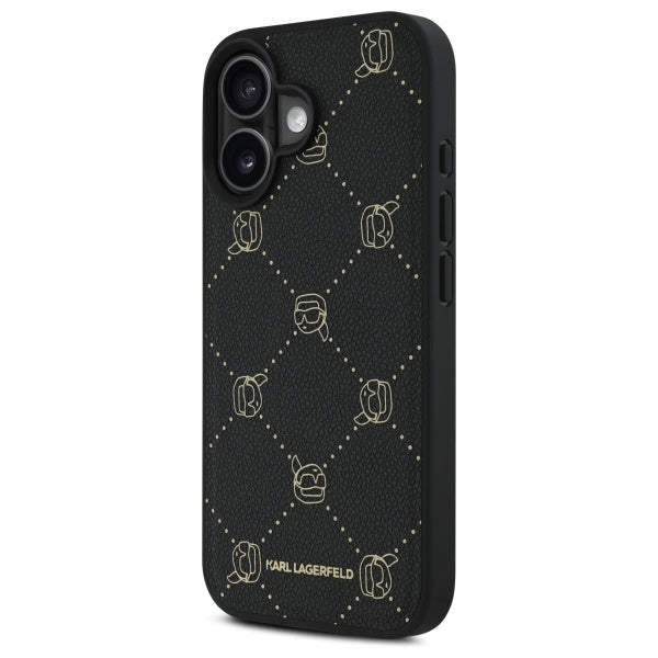 MagSafe-skal för Apple iPhone 16, Karl Lagerfeld, Karl's Head, Svart