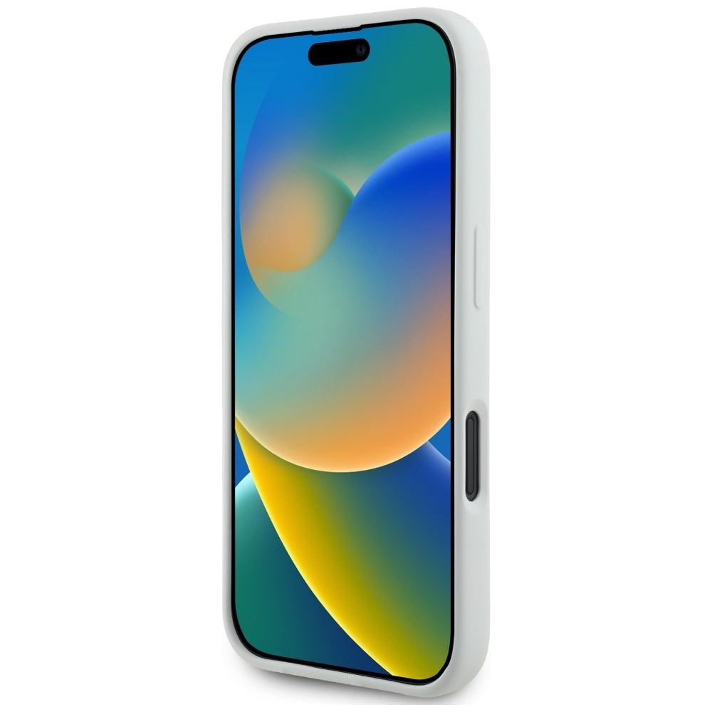 MagSafe-skal för Apple iPhone 16, Karl Lagerfeld, Silikon Karl & Choupette's Heads, Beige