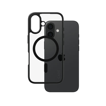 MagSafe-skal för Apple iPhone 16, PanzerGlass, Care Urban Combat, Svart Transparent