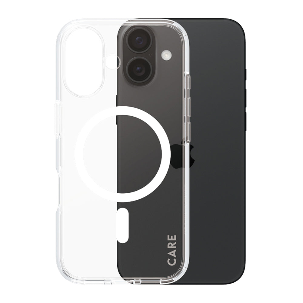 MagSafe-skal för Apple iPhone 16, PanzerGlass, Care Urban Combat, Transparent Vit