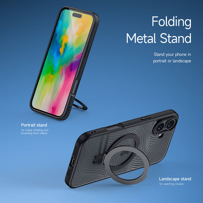 MagSafe Case for Apple iPhone 16 Plus, DUX DUCIS, Aimo Stand, Black