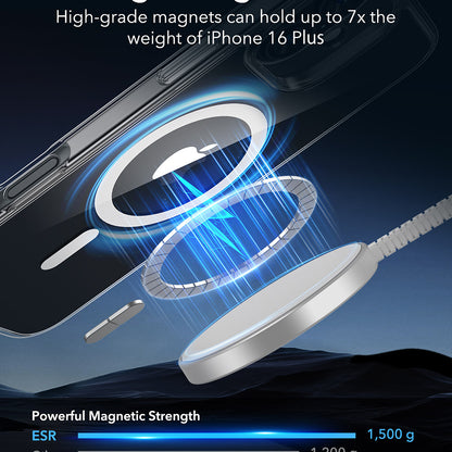 MagSafe-skal för Apple iPhone 16 Plus, ESR, Classic Hybrid, Transparent