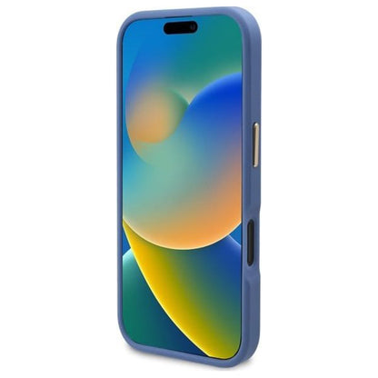 MagSafe-skal för Apple iPhone 16 Plus, Guess, 4G Logo Plate, Blå