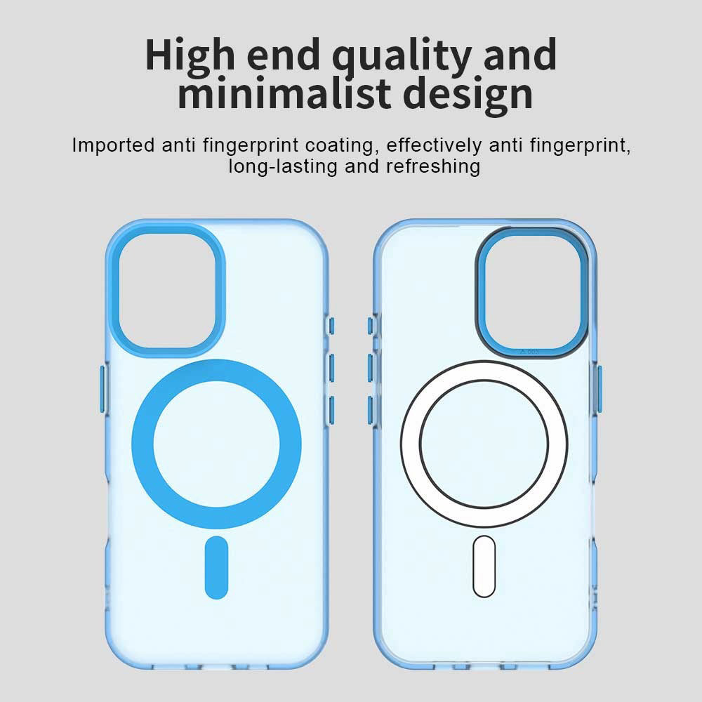 MagSafe-fodral för Apple iPhone 16 Plus, Techsuit, CandyCase, Blå