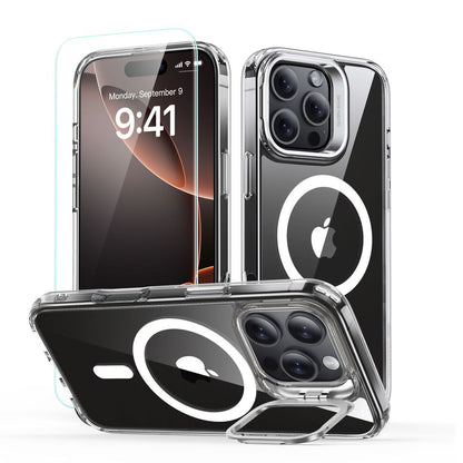 MagSafe-skal för Apple iPhone 16 Pro, ESR, Classic Hybrid Kickstand med skärmskydd, Transparent