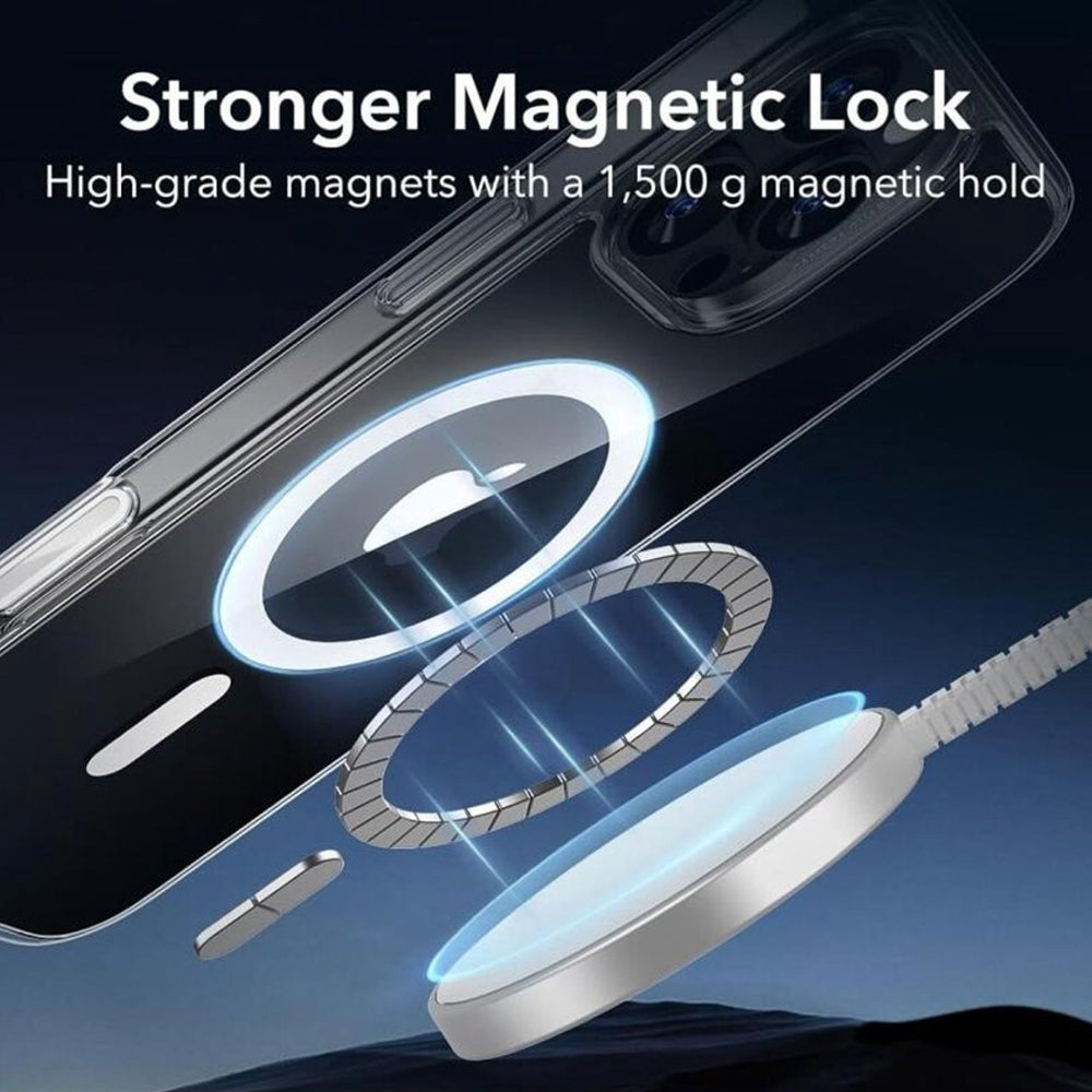 MagSafe-fodral för Apple iPhone 16 Pro, ESR, Classic Hybrid Slide, Transparent