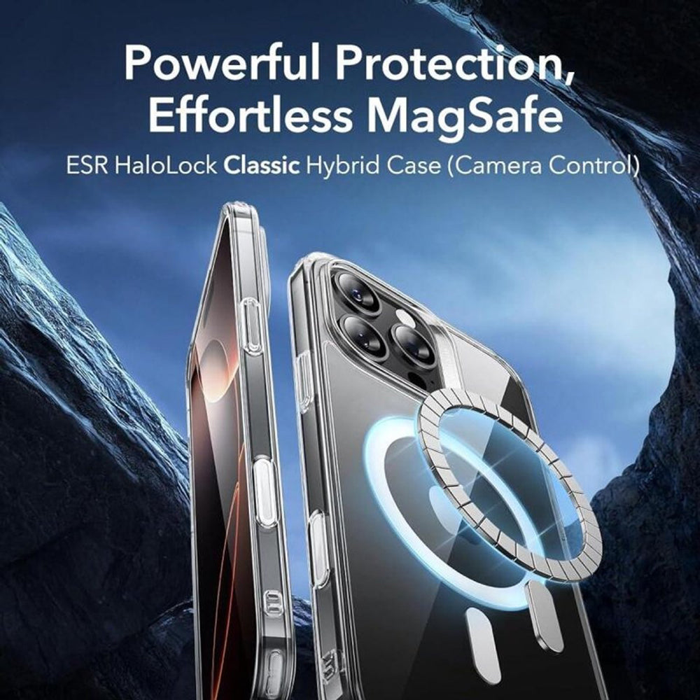 MagSafe-fodral för Apple iPhone 16 Pro, ESR, Classic Hybrid Slide, Transparent