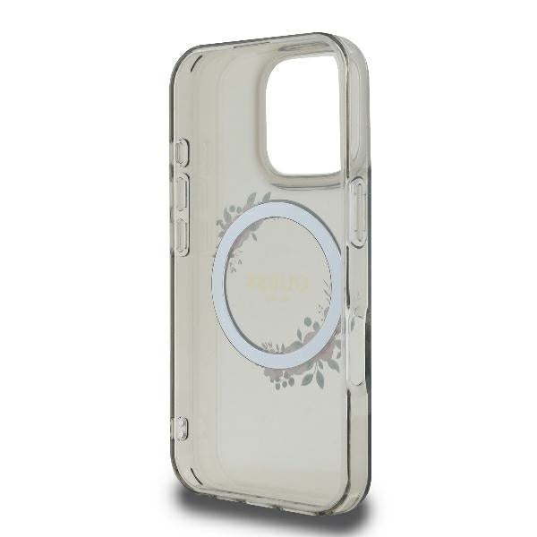 MagSafe-skal för Apple iPhone 16 Pro, Guess, IML Flowers Wreath, Svart