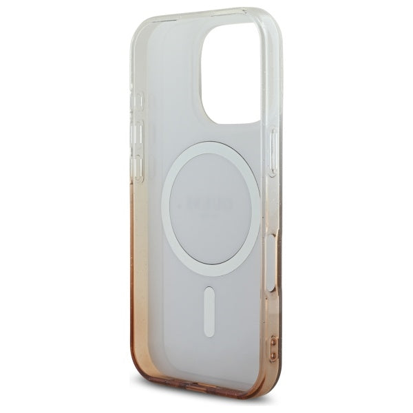 MagSafe-skal för Apple iPhone 16 Pro, Guess, IML Glitter Gradient, Brun