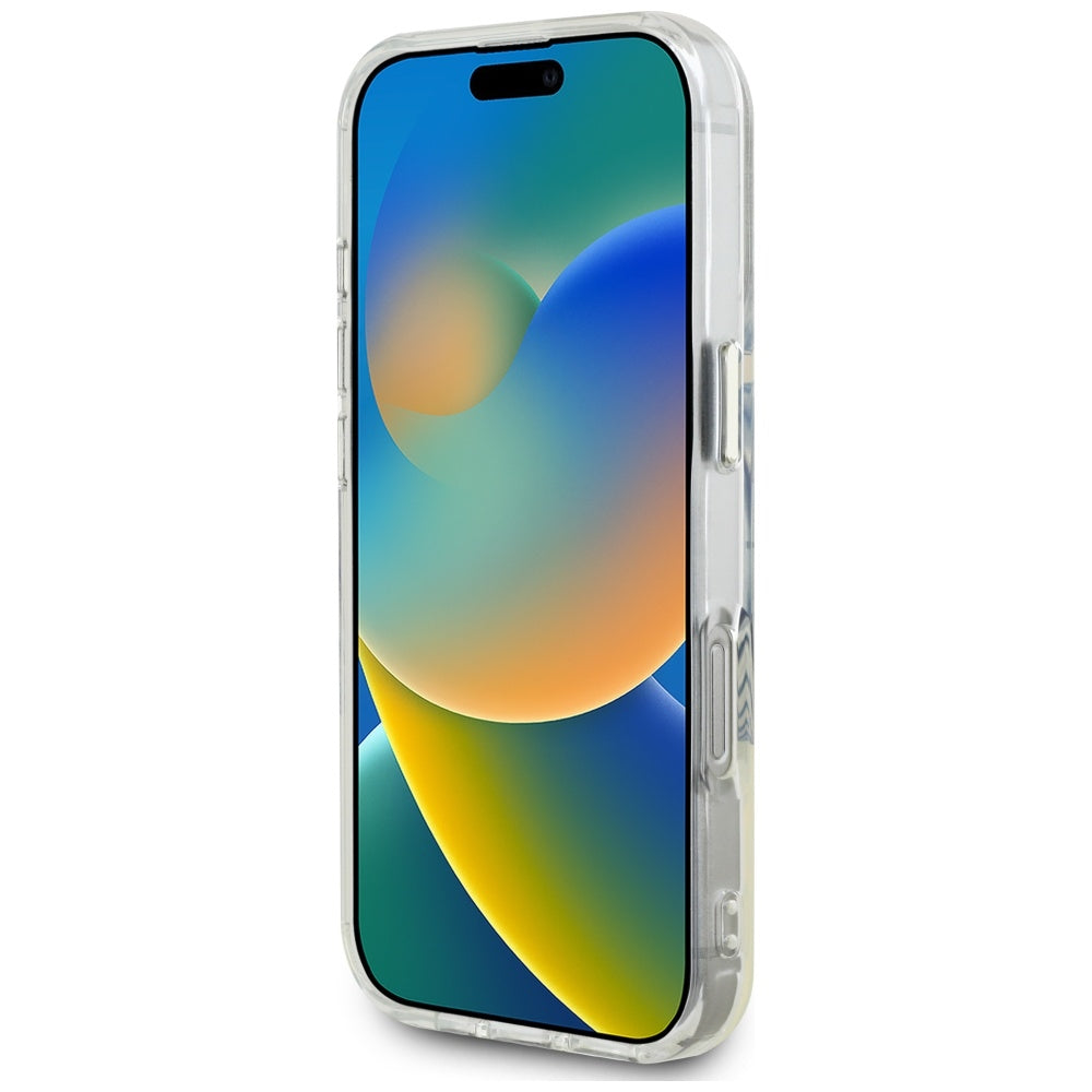 MagSafe-skal för Apple iPhone 16 Pro, Guess, IML Metal Colored Circle, Svart