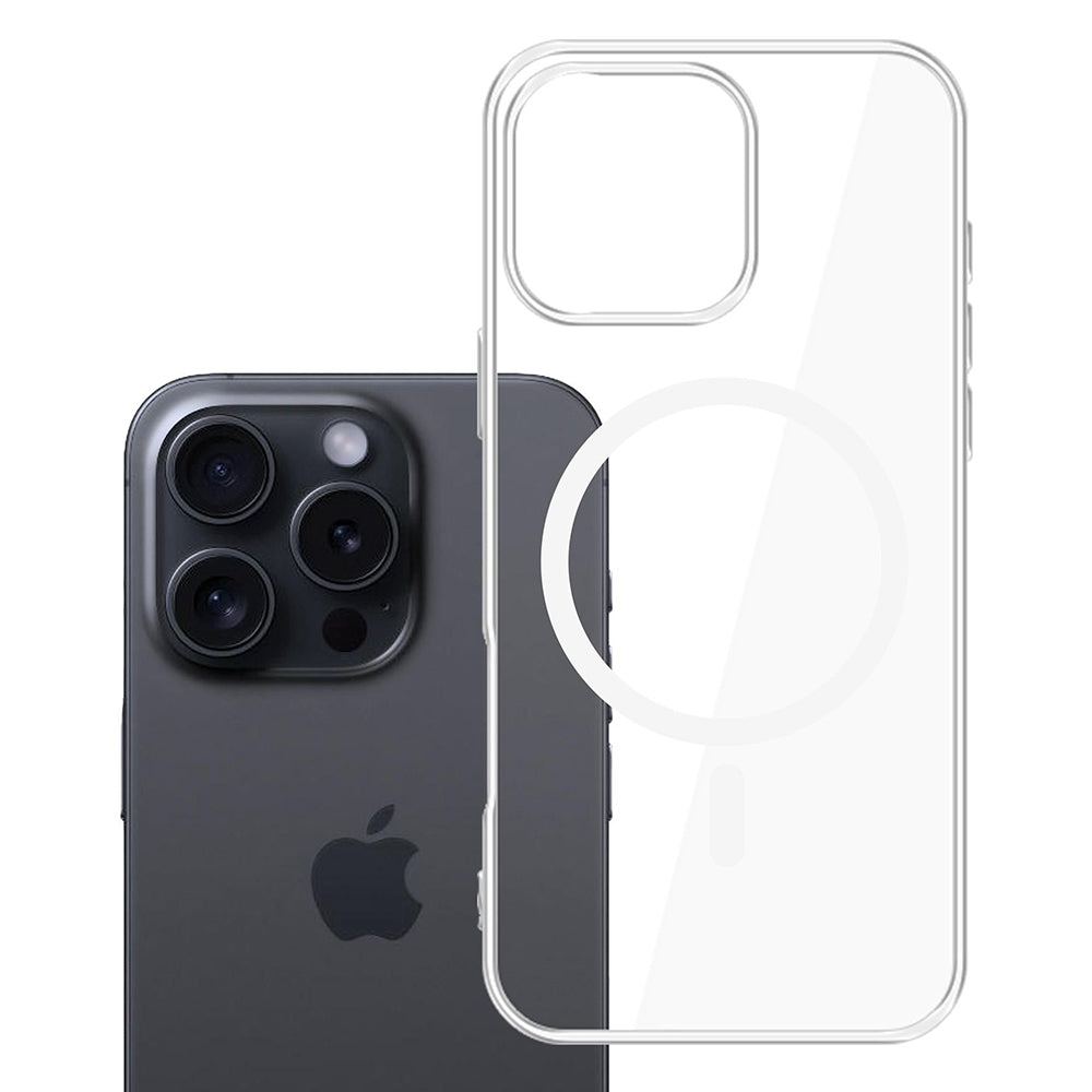 MagSafe Case for Apple iPhone 16 Pro Max, 3MK, Clear MagCase, Transparent