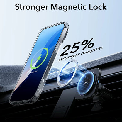 MagSafe-skal för Apple iPhone 16 Pro Max, ESR, Classic Hybrid Kickstand, Transparent