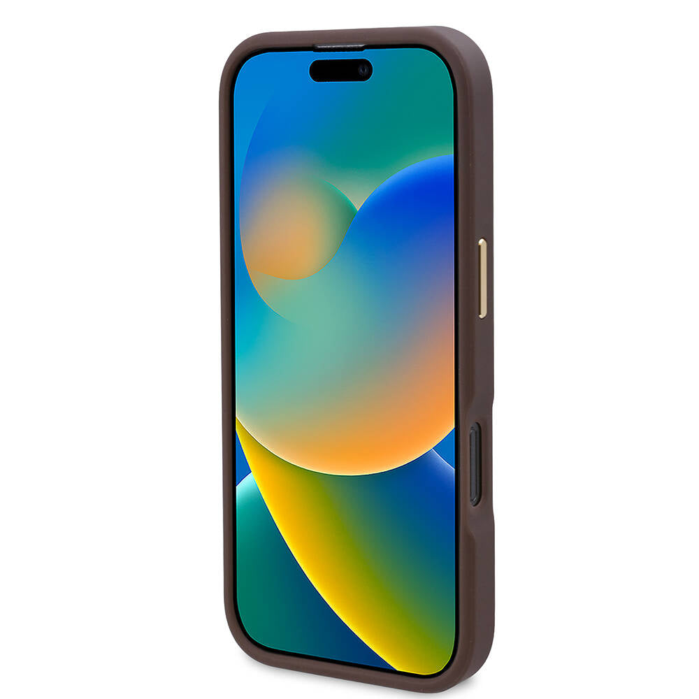 MagSafe Case for Apple iPhone 16 Pro Max, Guess, 4G Logo Plate, Pink