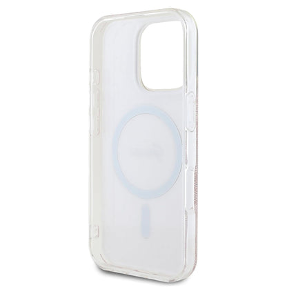 MagSafe Case for Apple iPhone 16 Pro Max, Guess, IML 4G, Pink