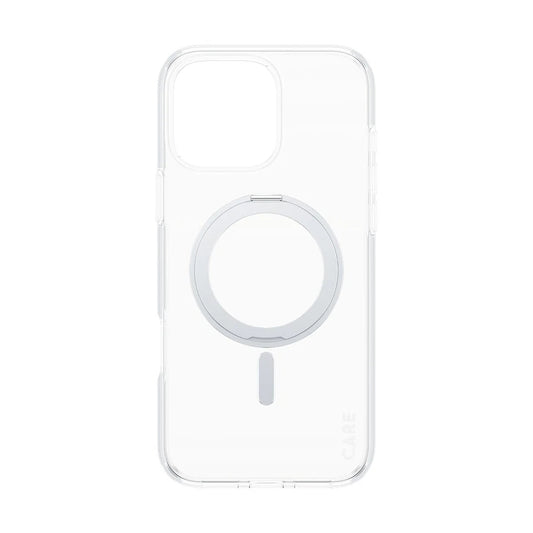 MagSafe-skal för Apple iPhone 16 Pro Max, PanzerGlass, Care Feature Kickstand, Transparent Silver