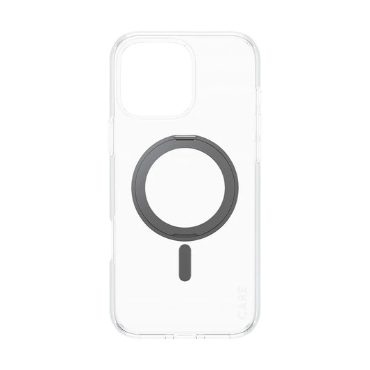 MagSafe-skal för Apple iPhone 16 Pro Max, PanzerGlass, Care Feature Kickstand, Svart Transparent
