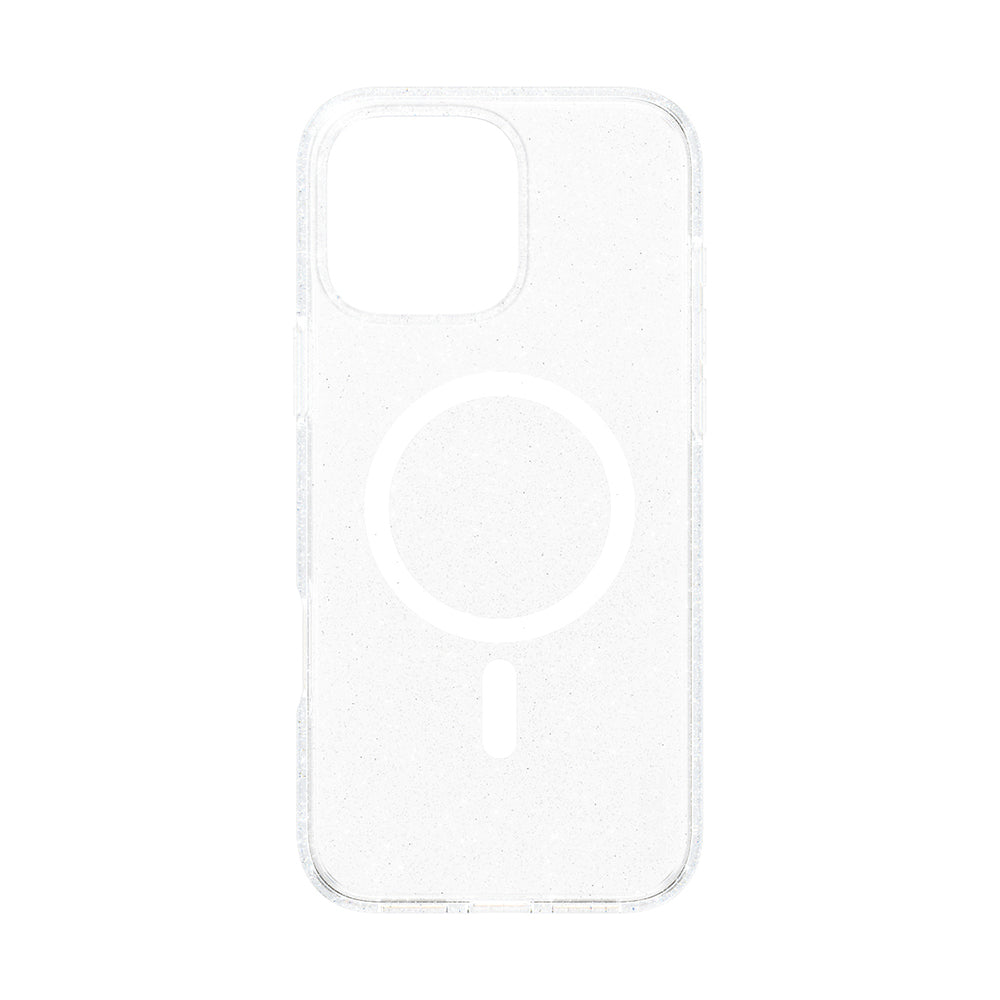 MagSafe Case for Apple iPhone 16 Pro Max, PanzerGlass, Urban Combat Star Lit Care, White Transparent
