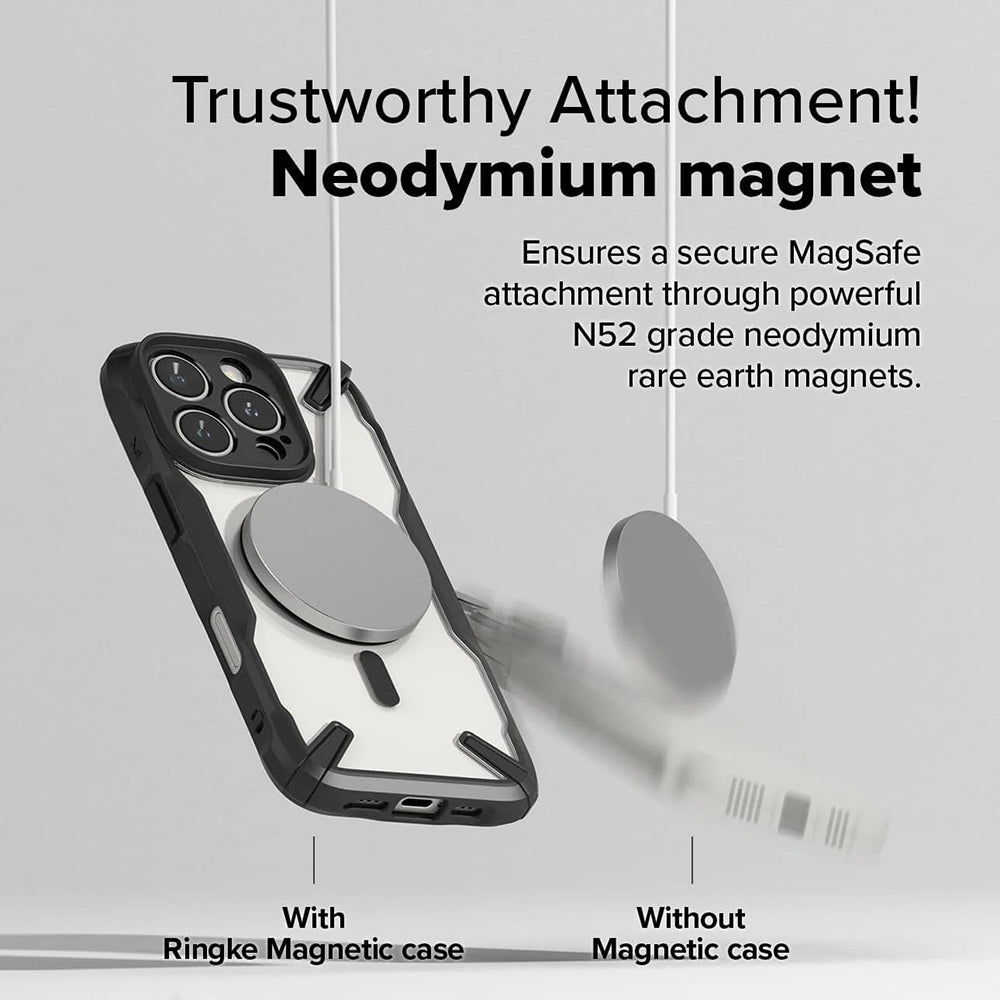 MagSafe-skal för Apple iPhone 16 Pro Max, Ringke, Fusion X, Svart