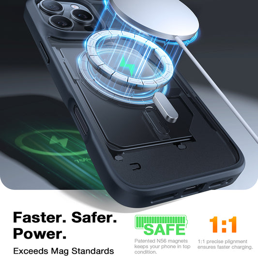 MagSafe-skal för Apple iPhone 16 Pro Max, Torras, Guardian, Svart