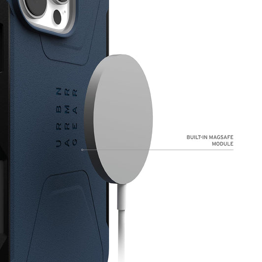 MagSafe-fodral för Apple iPhone 16 Pro Max, Urban Armor Gear, Civilian, Marinblå