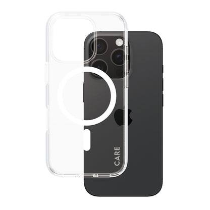 MagSafe Case for Apple iPhone 16 Pro, PanzerGlass, Urban Combat Care, White Transparent