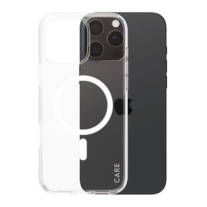MagSafe Case for Apple iPhone 16 Pro, PanzerGlass, Urban Combat Care, White Transparent