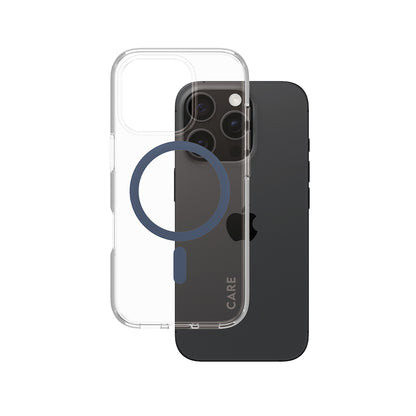 MagSafe-skal för Apple iPhone 16 Pro, PanzerGlass, Care Urban Combat, Transparent Blå