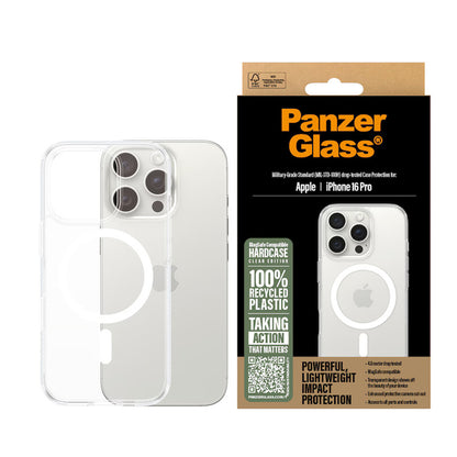 MagSafe-skal för Apple iPhone 16 Pro, PanzerGlass, HardCase, Vit Transparent