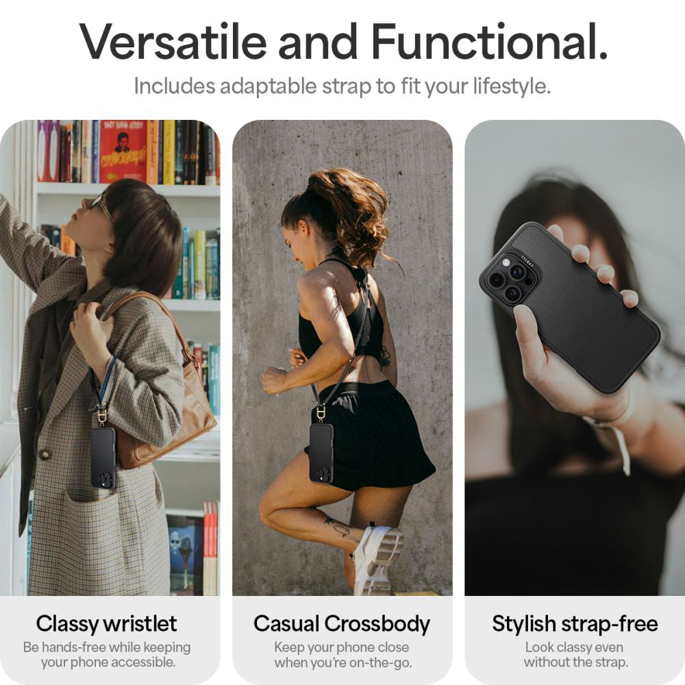 MagSafe-skal för Apple iPhone 16 Pro, Spigen, Cyrill Kajuk Classic Charm, Svart