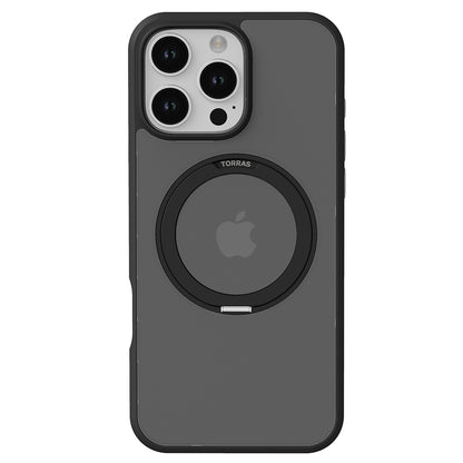 MagSafe Case for Apple iPhone 16 Pro, Torras, Ostand Pro, Black