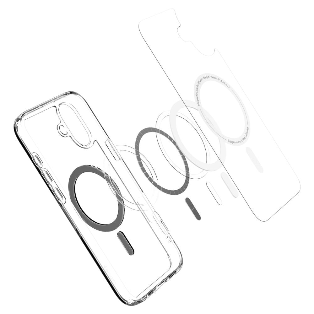 MagSafe-skal för Apple iPhone 16, Spigen, Ultra Hybrid, Svart ACS08206