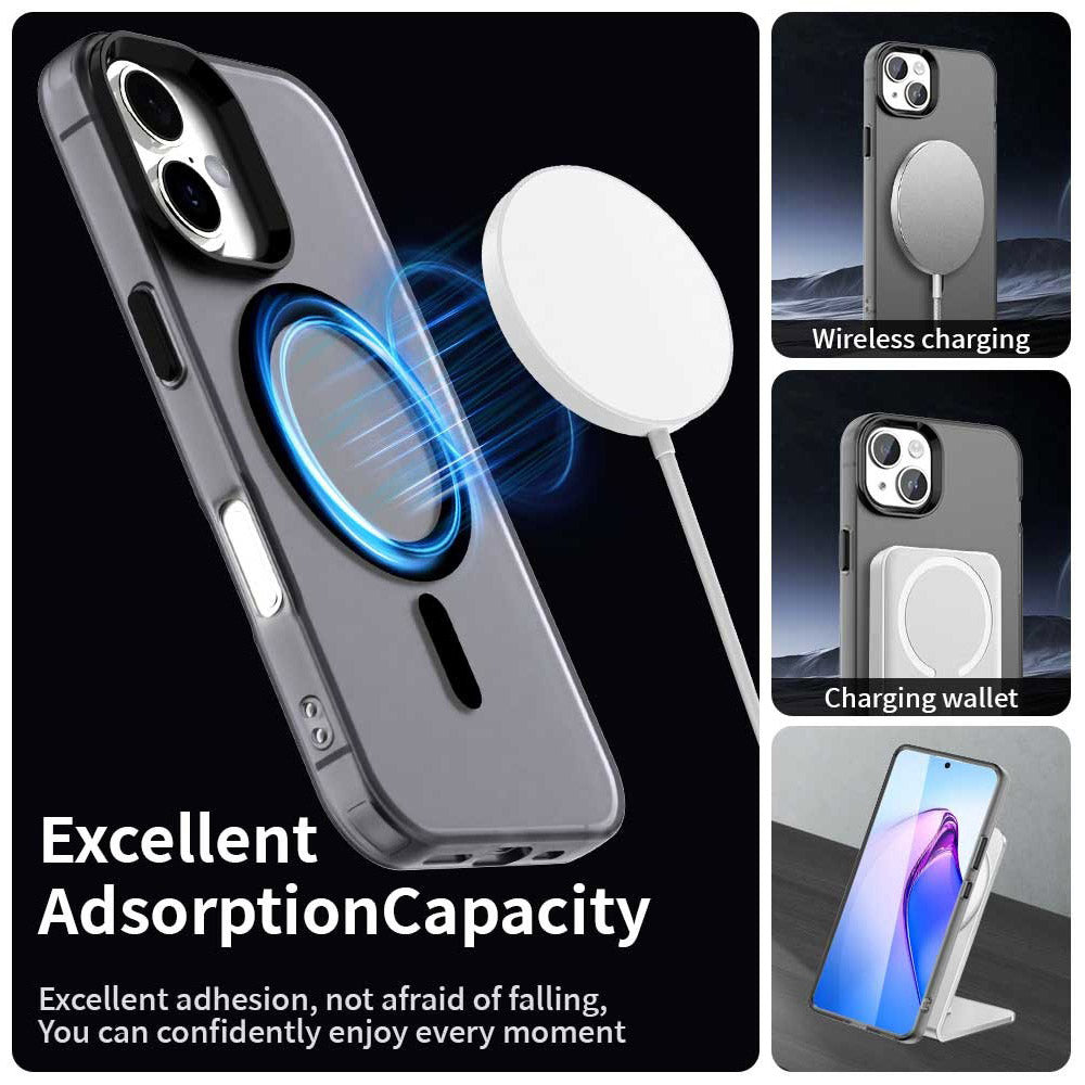 MagSafe-fodral för Apple iPhone 16, Techsuit, CandyCase, Svart