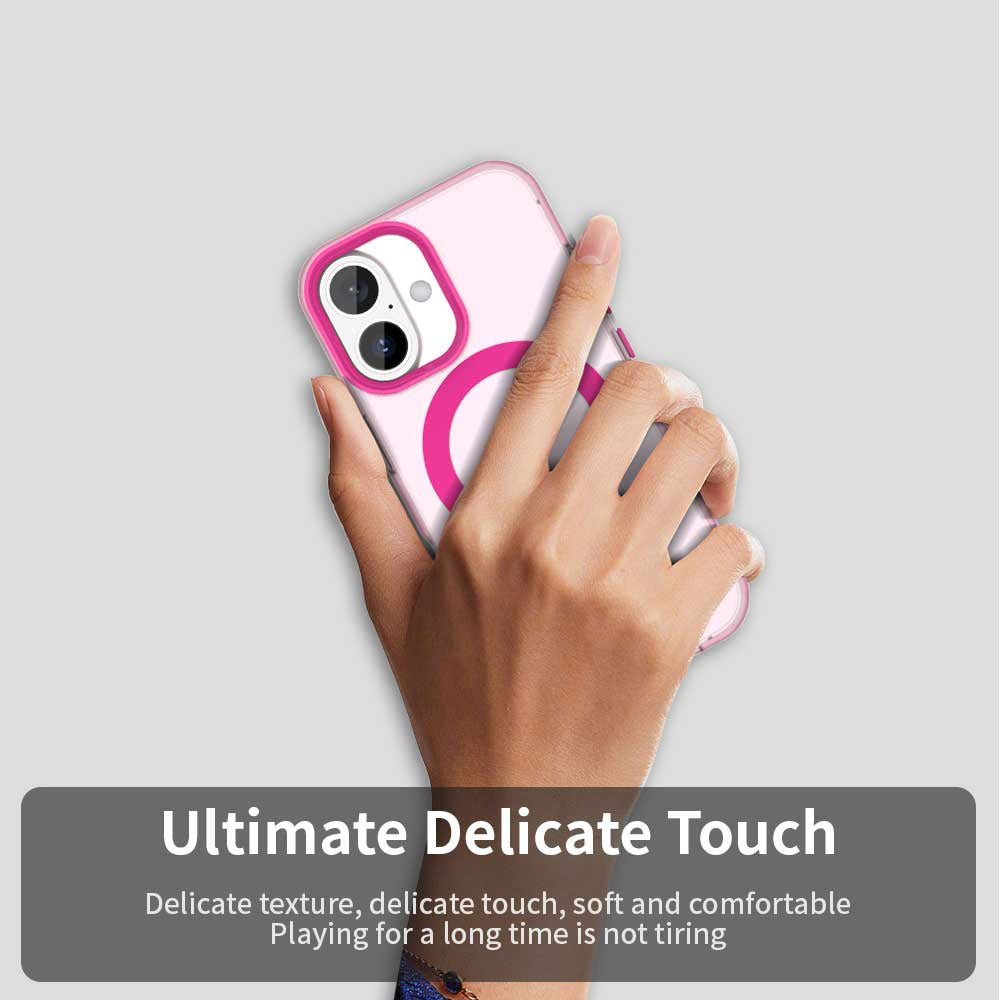 MagSafe-fodral för Apple iPhone 16, Techsuit, CandyCase, Rosa