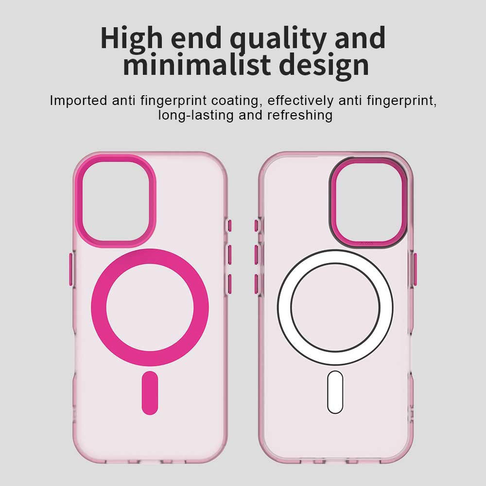 MagSafe-fodral för Apple iPhone 16, Techsuit, CandyCase, Rosa