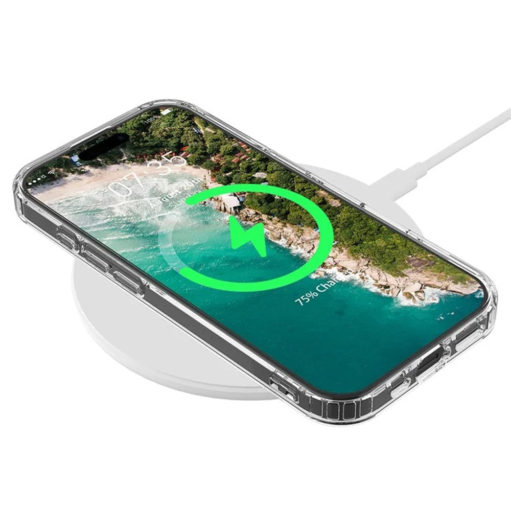 MagSafe-fodral för Apple iPhone 16, Techsuit, Pro, Transparent