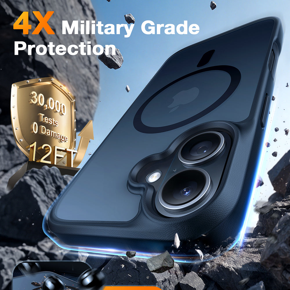 MagSafe-skal för Apple iPhone 16, Torras, Guardian, Svart