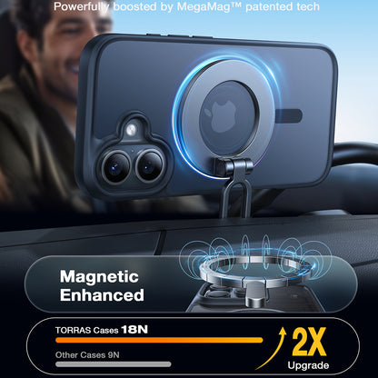 MagSafe-skal för Apple iPhone 16, Torras, Guardian, Svart