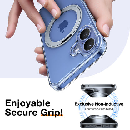 MagSafe-skal för Apple iPhone 16, Torras, Ostand Pro, Transparent