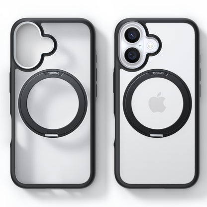 MagSafe-skal för Apple iPhone 16, Torras, Ostand R Fusion, Svart