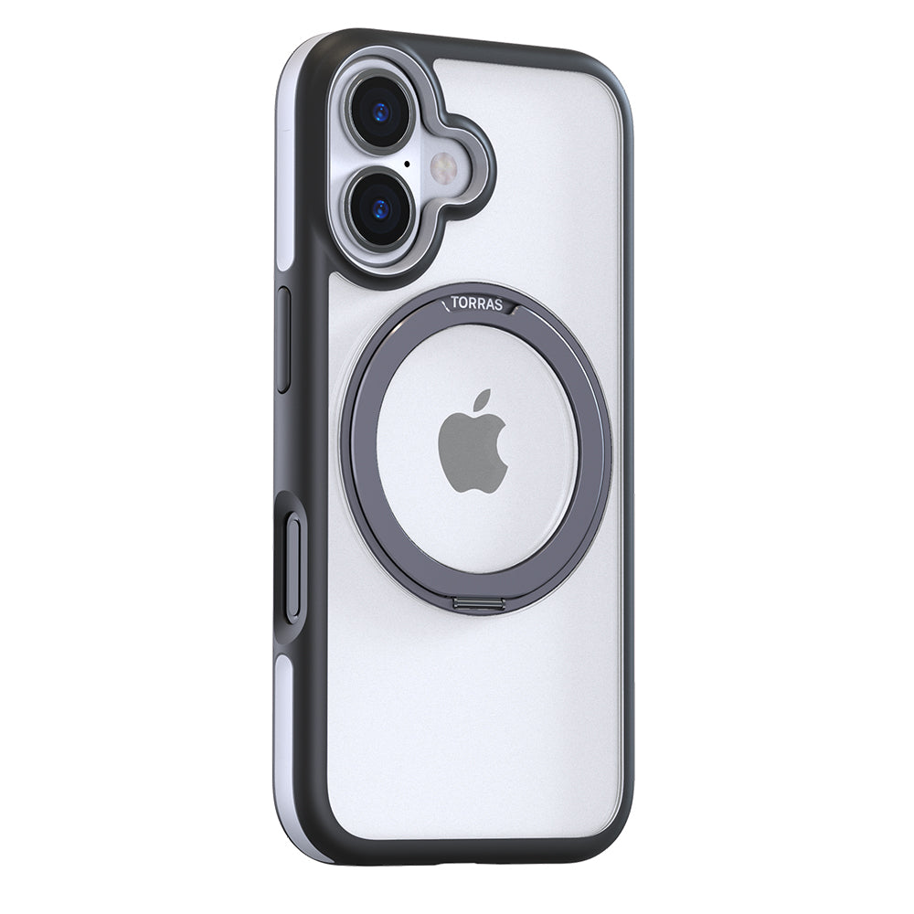 MagSafe-skal för Apple iPhone 16, Torras, Ostand R Fusion, Svart