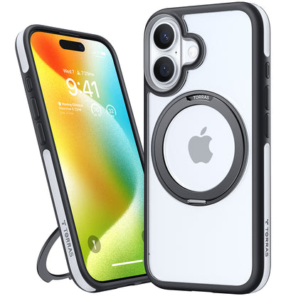 MagSafe-skal för Apple iPhone 16, Torras, Ostand R Fusion, Svart