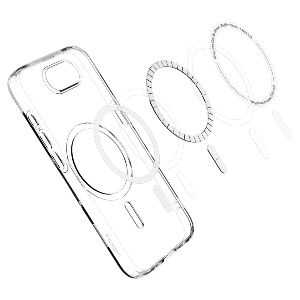 MagSafe Case for Apple iPhone 17e / 16e, Spigen, Liquid Crystal, Transparent