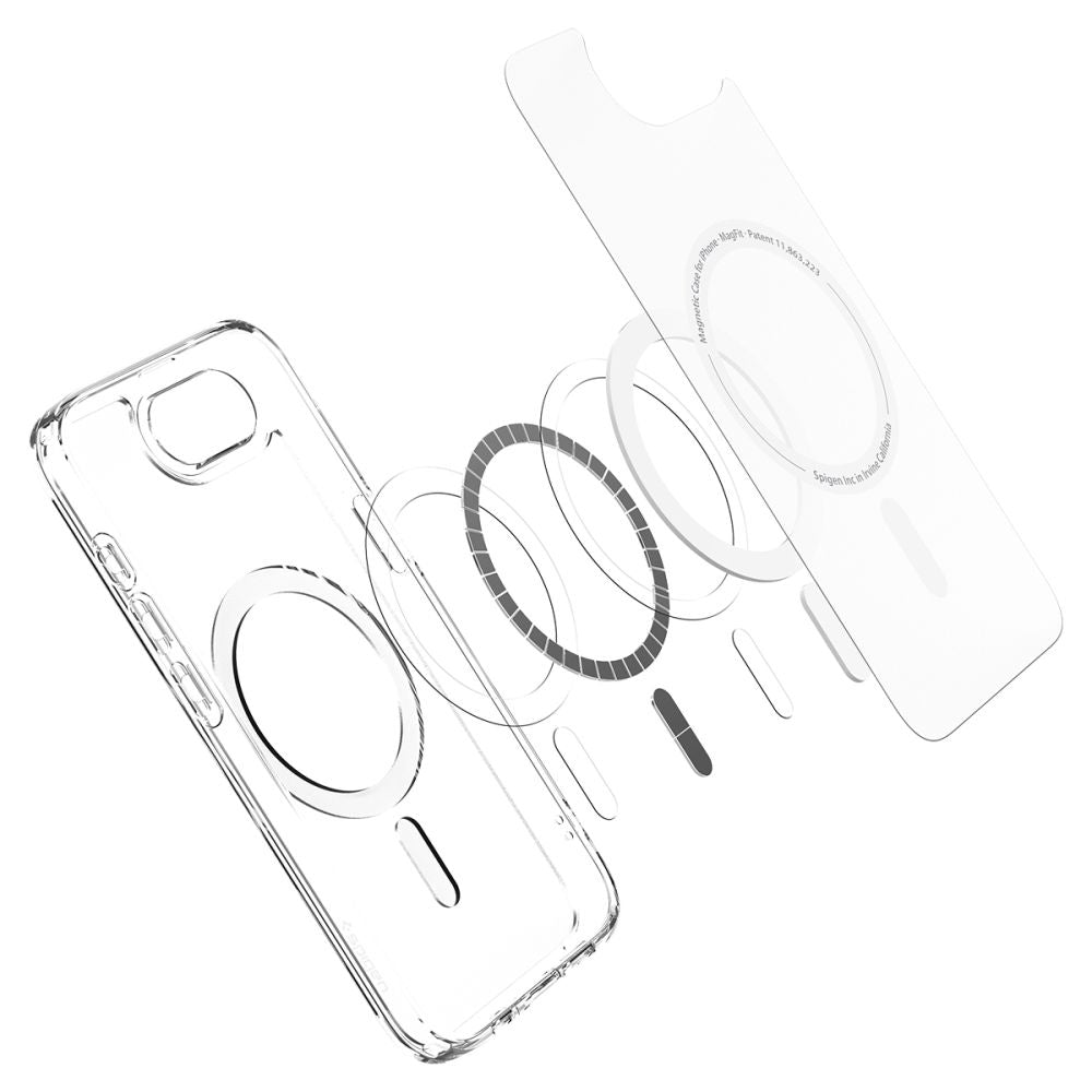 MagSafe-skal för Apple iPhone 17e / 16e, Spigen, Ultra Hybrid, Frostat Vitt