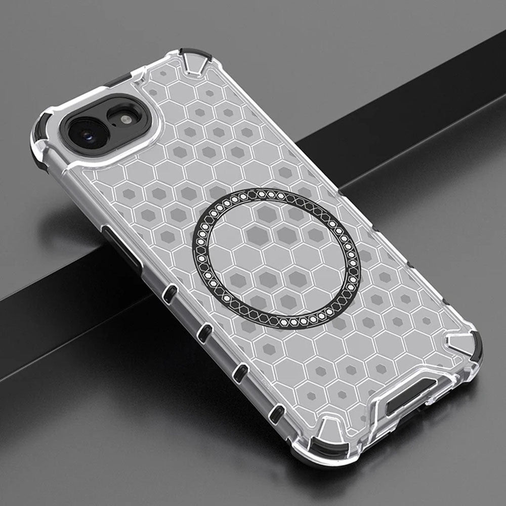 MagSafe-fodral för Apple iPhone 17e / 16e, Techsuit, HoneyComb Shield, Svart